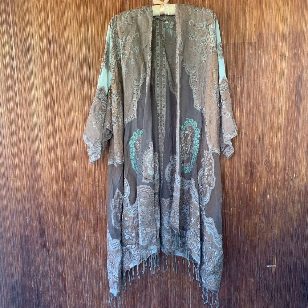 Beaded and Patterned Cardigan